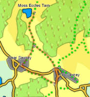 Map for walk around the Sawreys