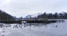The Keswick Piers frozen solid 
