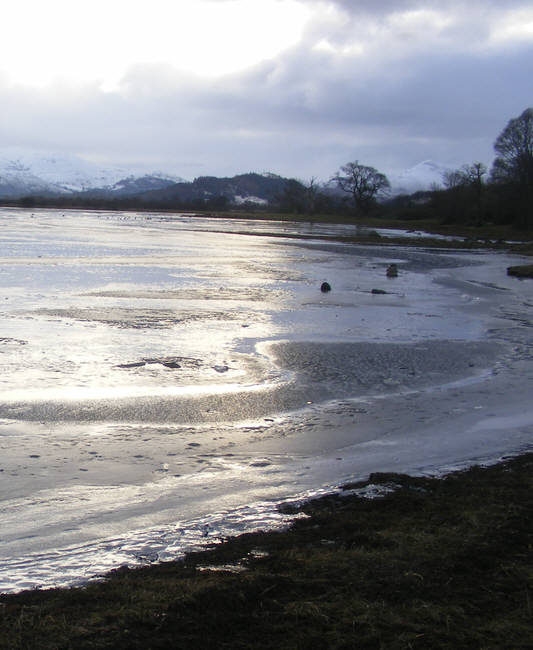 Bassenthwaite frozen over