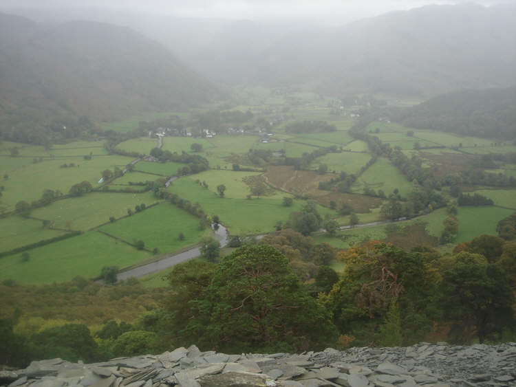Borrowdale from Castle Crag