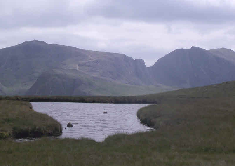 Scafell Range over Kirkfell Tarn 