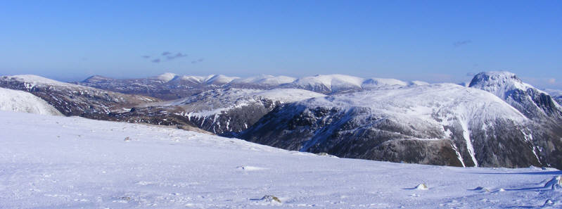 The view to the north-east from Wasdale Red Pike 