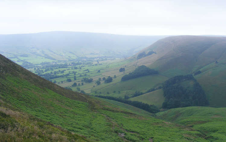Edale seen from Golden Clough