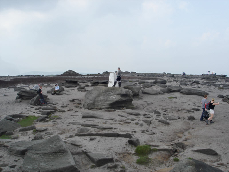 Kindow Low, the highest point on Kinder Plateau
